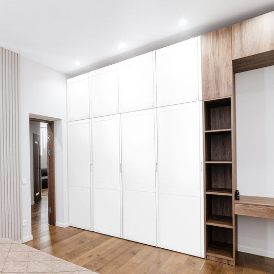 White Internal Painted Full-Shaker Wardrobe Cupboard Door (106423)