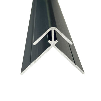 Matt Black - 2440mm Wetwall Wall Panelling External Corner