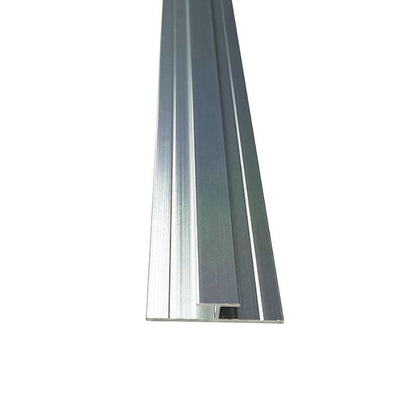 Wetwall Alloy H- Section Polished Silver 2440mm