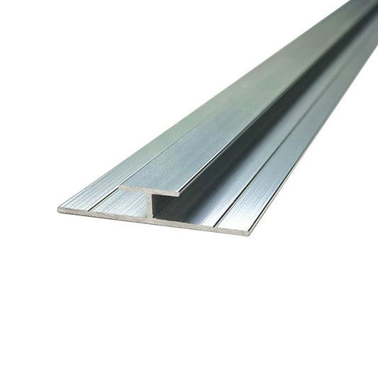 Wetwall Alloy H- Section Polished Silver 2440mm